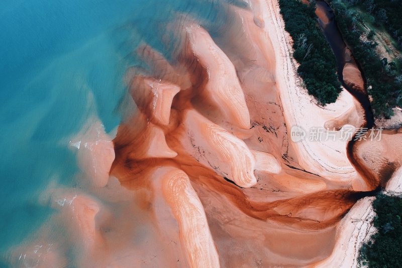 海滩沙滩海岸线