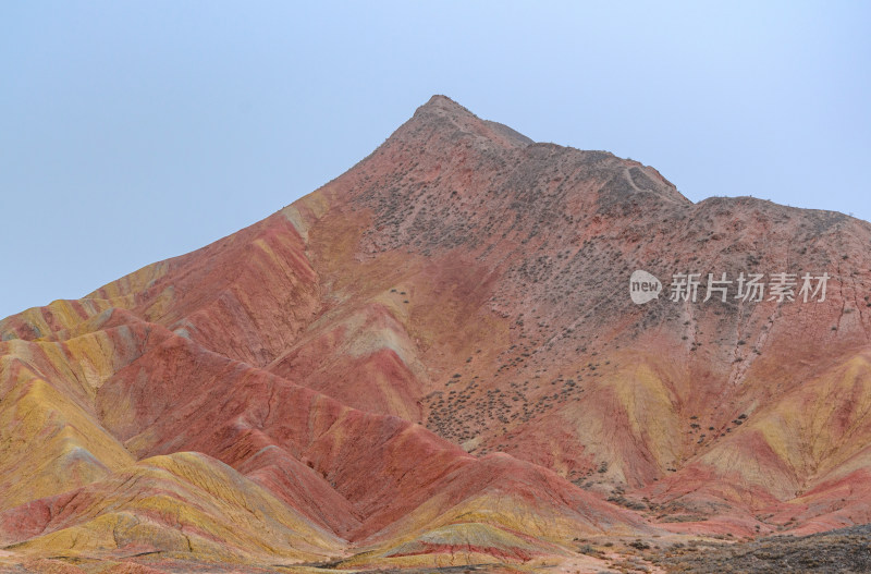 甘肃张掖七彩丹霞旅游景区多彩地质自然风光