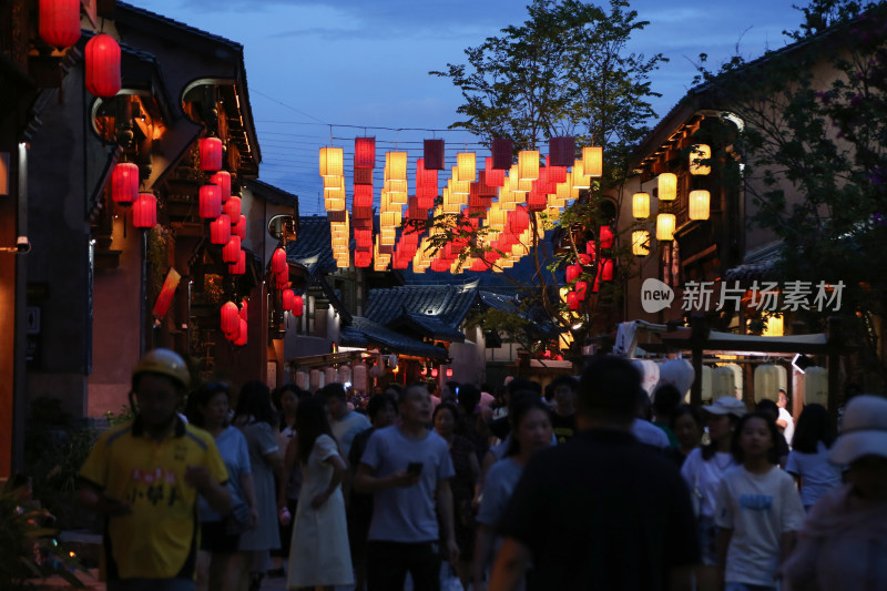 四川凉山州西昌建昌古城夜景