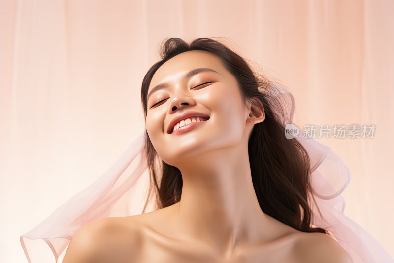 美丽自信的美业美女模特