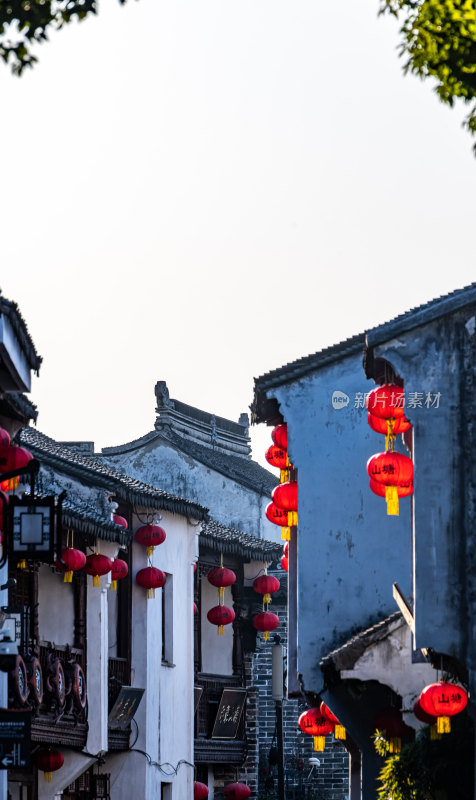 苏州七里山塘山塘街水乡景点景观