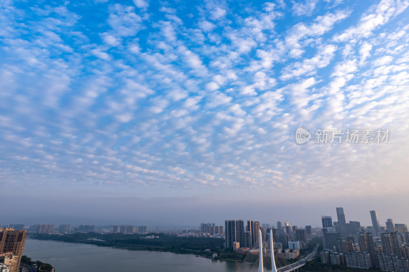 广东惠州合江城市风光航拍摄影图