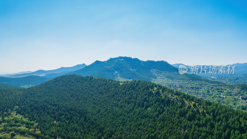 青山青州云门山远景航拍