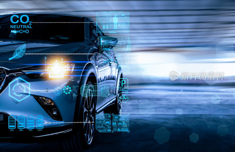 科技感新能源汽车图像