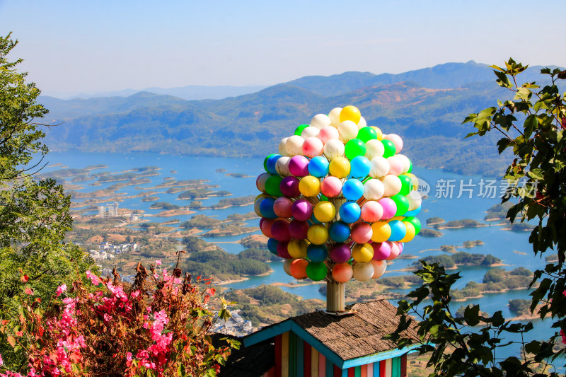 湖北黄石仙岛湖生态旅游景区，天空之城景区