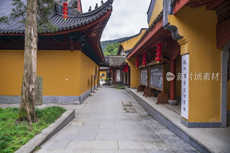 杭州西湖三天竺法镜寺古建筑风景