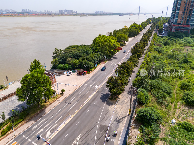 鄂州西山景区周边建筑航拍图