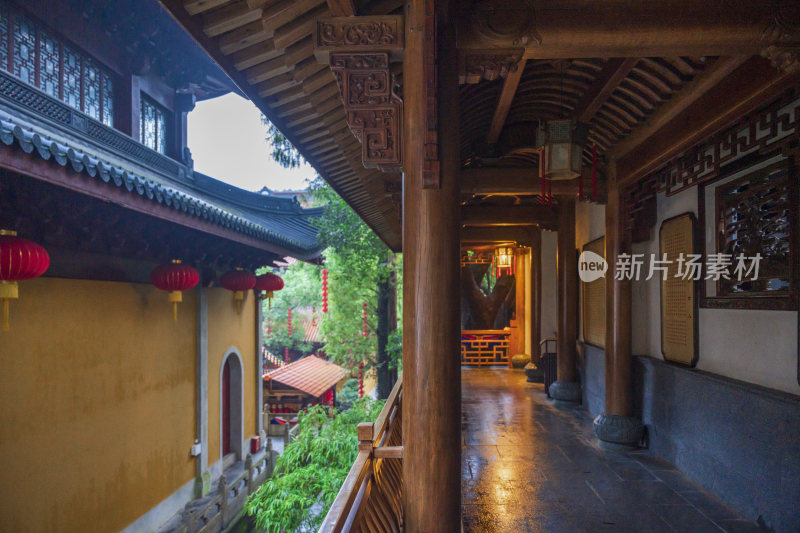 杭州飞来峰景区上天竺法喜禅寺古建筑