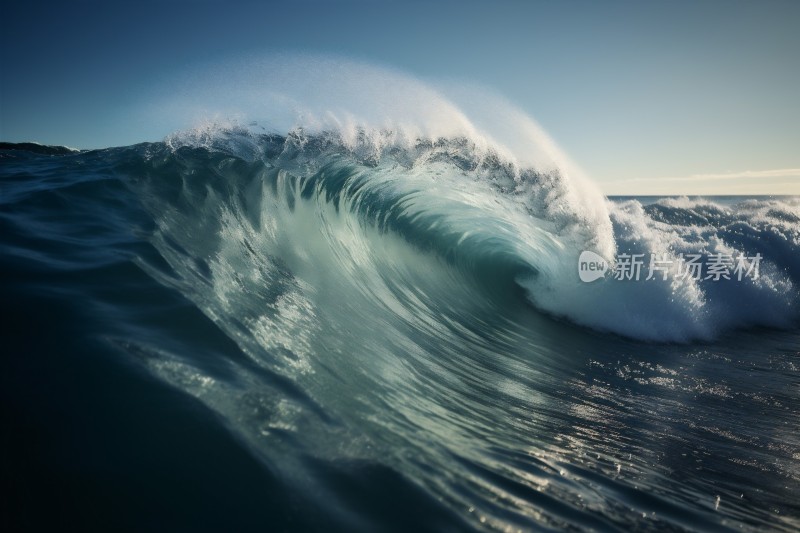 海浪冲浪碰撞海洋液体蓝色海洋