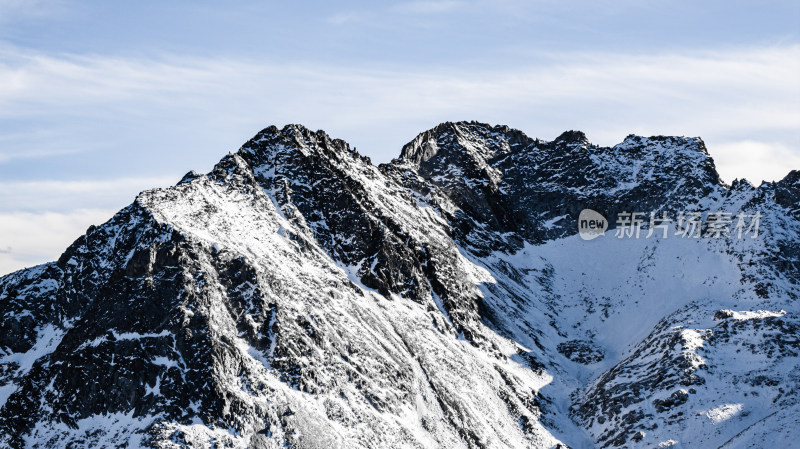 达古冰川雪山航拍