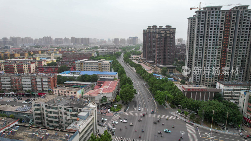 河北邢台城市风光航拍