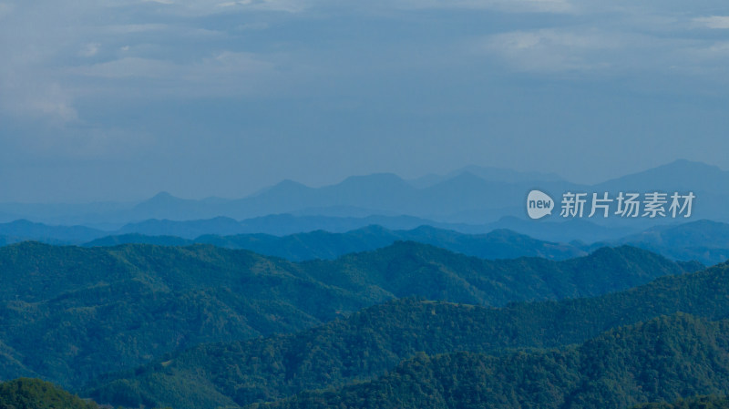 黄昏时分的中国福建武夷山