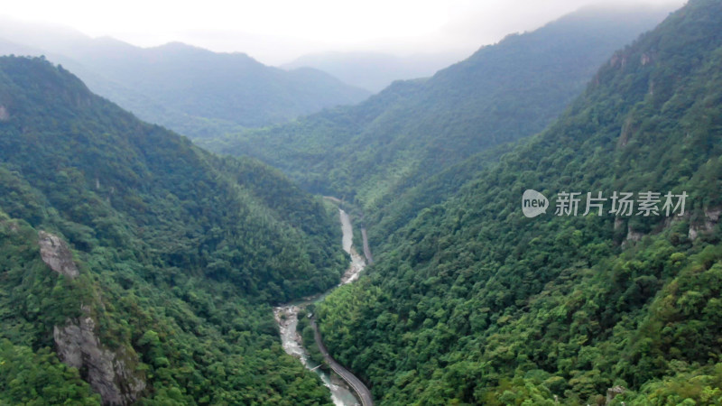 航拍大自然绿色植物山川森林