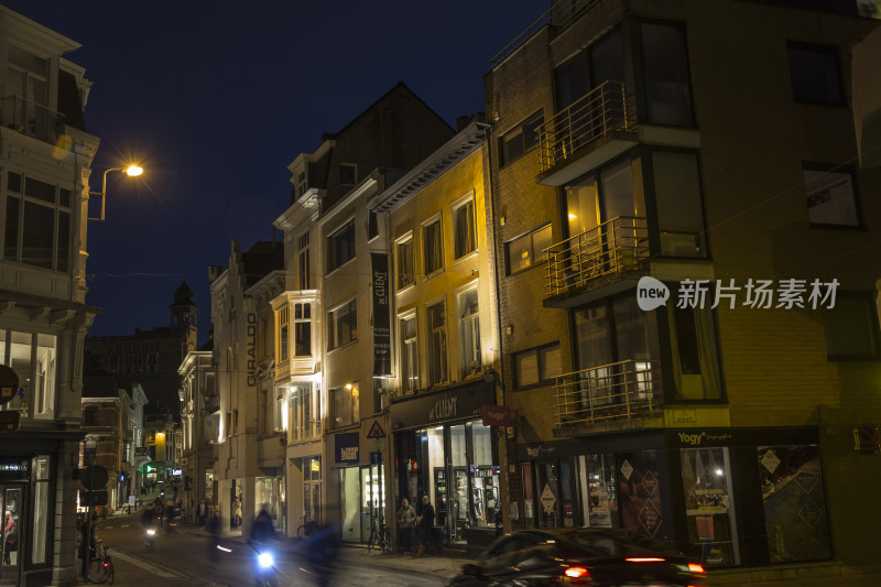 比利时根特城市夜景