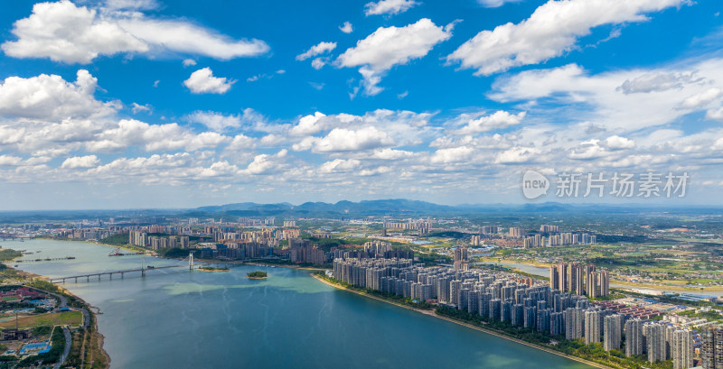 湖南长沙湘江两岸城市风光