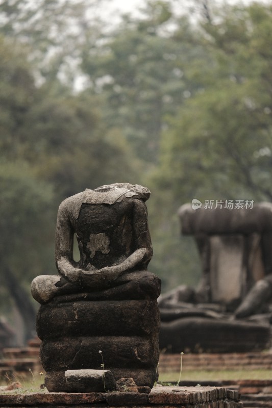 泰国大城府佛教寺庙遗迹