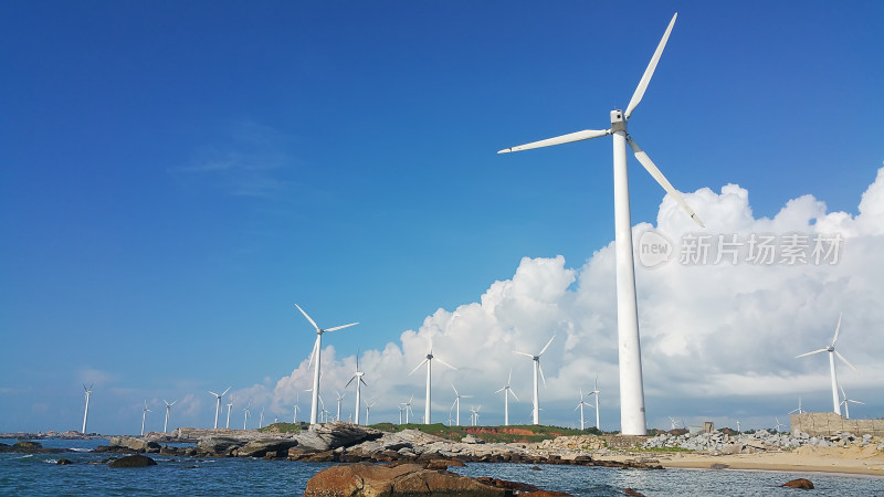 海边风力发电群