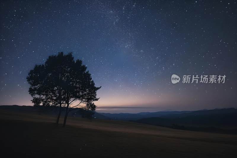 天空背景星空蓝色壁纸