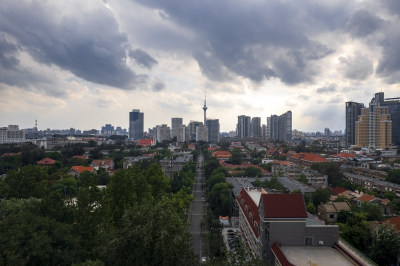 天津五大道文化旅游风景区城市建筑风光