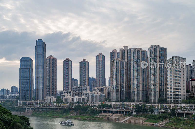 重庆江北区滨江城市住宅建筑风光