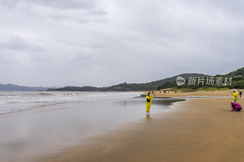 浙江普陀山千步沙风景