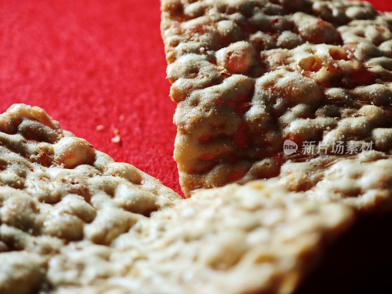 美味的饼干特写