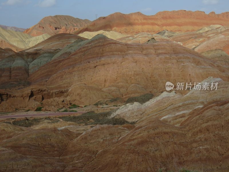 甘肃张掖七彩丹霞风景区旅游风光