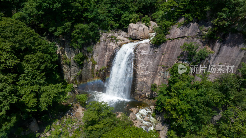 洛阳白云山山川河流山谷悬崖瀑布岩石溪水