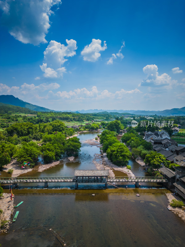 桂林4A景区东漓古村航拍