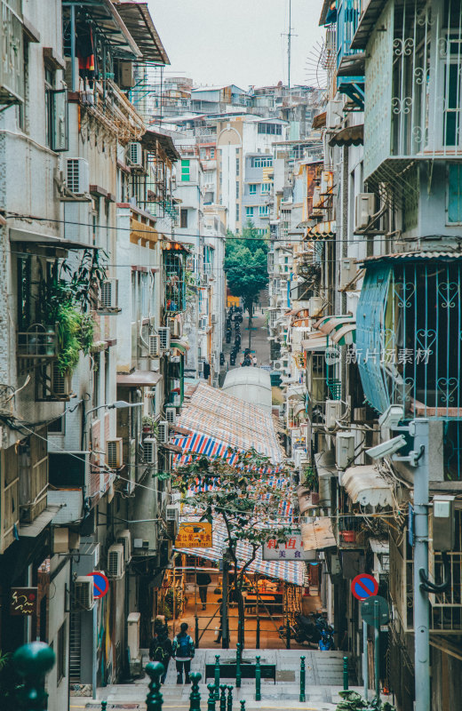 澳门半岛老城区城市风光