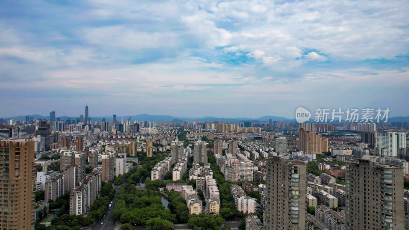 浙江宁波城市建设高楼大厦航拍