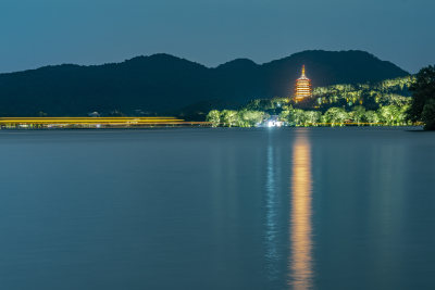 杭州西湖雷峰风景