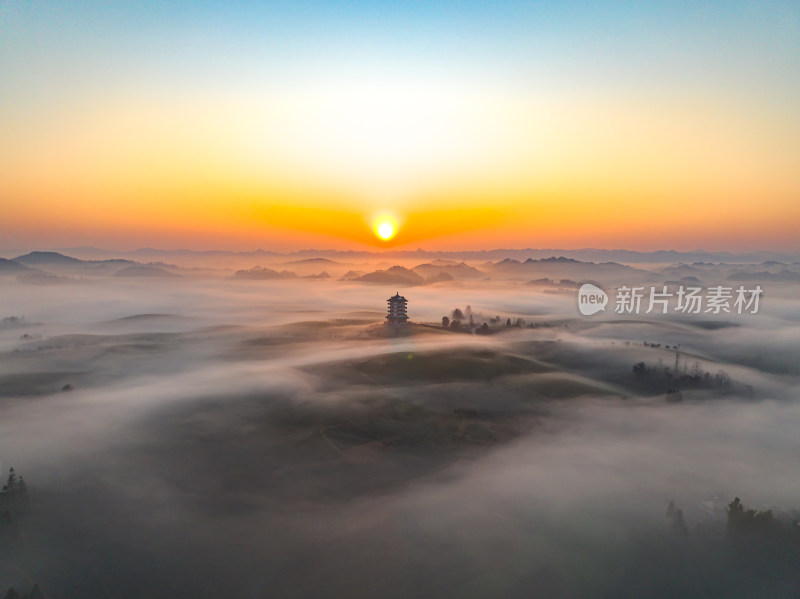 贵州遵义湄潭茶海