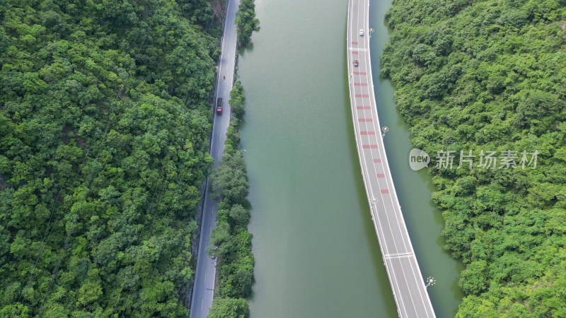 航拍水上公路古昭公路交通大道