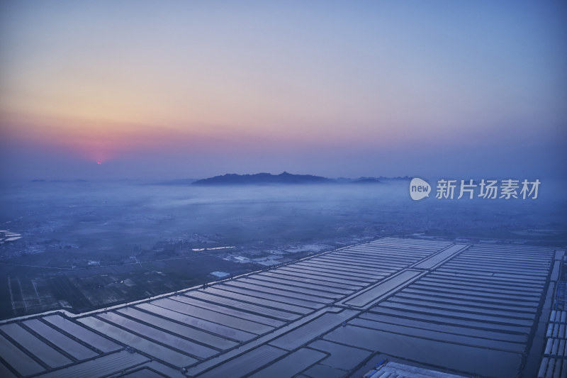 北戴河乡村日落风光