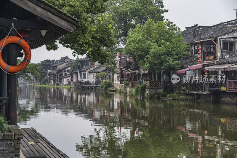 浙江嘉兴西塘古镇江南水乡风景