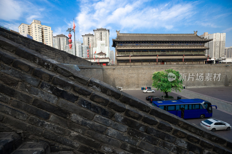 西安城墙自然风景