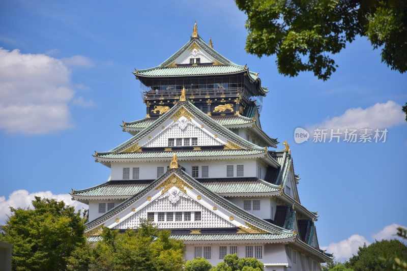 大阪天守阁建筑风景