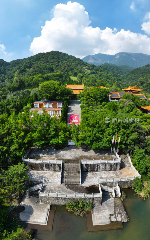 惠州市博罗县罗浮山风景名胜区延祥古寺航拍