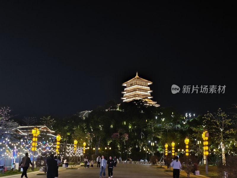 庙街夜景