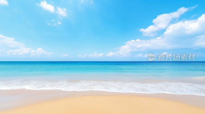 海滩上宁静阳光沙滩风光海普吉岛夏威夷风景