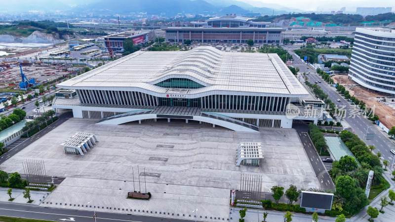 福建莆田国际会展中心航拍图