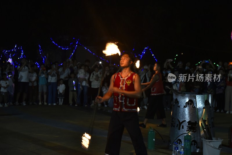 民间关于火的表演