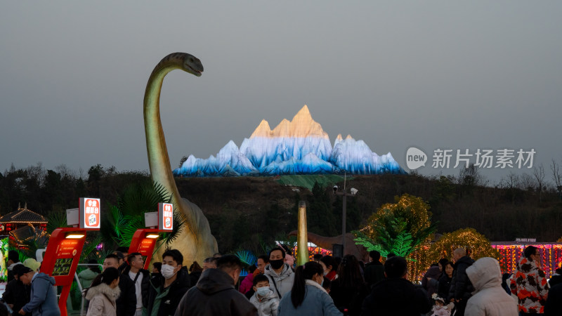 第三十一届自贡国际恐龙灯会综合场景