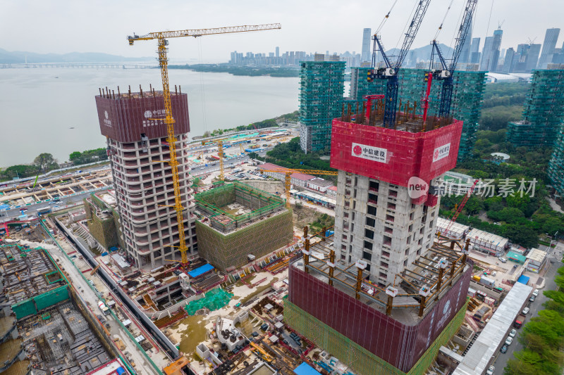 深圳湾超级总部基地建设工地