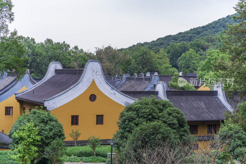 杭州西湖三天竺法镜寺古建筑风景