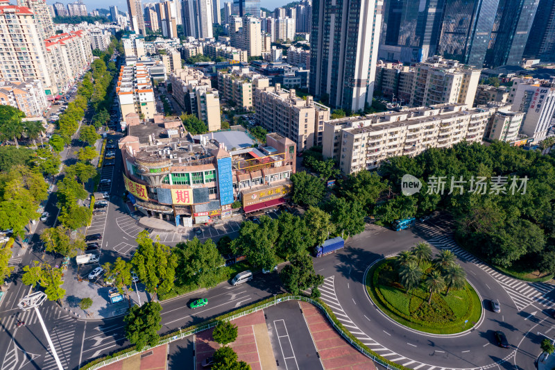 广东珠海圆明新园及周边建筑航拍摄影图