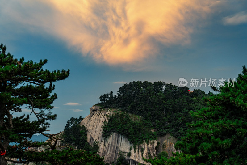 西岳华山日出日落朝霞晚霞云海美景