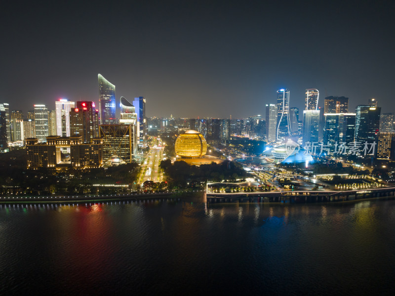 杭州钱江新城夜景