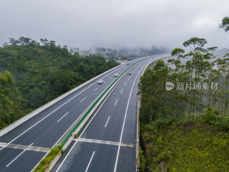 高速公路 航拍绿美高速